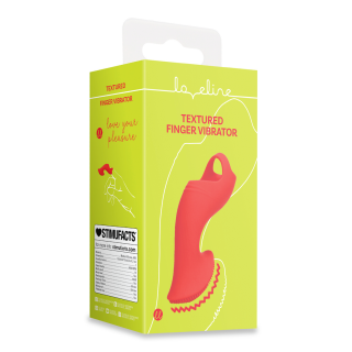 Textured Finger Vibrator - Sunrise Red | Toy4Love