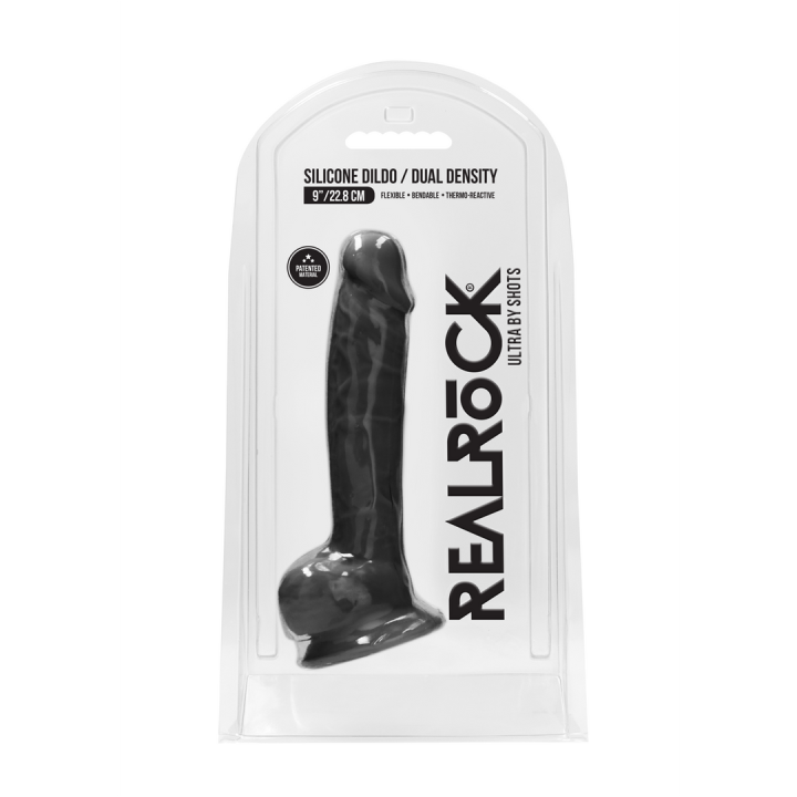 Silicone Dildo with Balls - 9 / 23 cm - Ultra by RealRock | Toy4Love