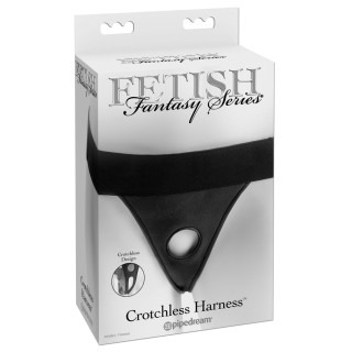 FFS Crotchless Harness Black | Toy4Love