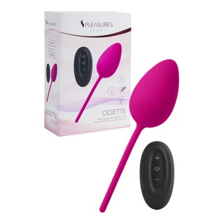 EGG VIBRATOR ODETTE - Cerise - S Pleasures Velvet | Toy4Love