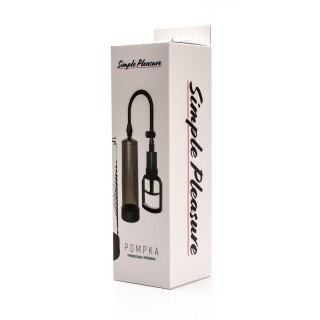 Simple Pleasure pompka próżniowa do powiększania penisa  z tłokiem duż