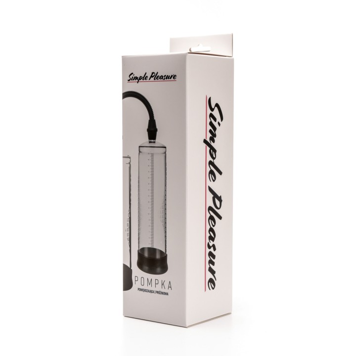 pompka próżniowa do powiększania penisa z gruszką duża przezroczysta -