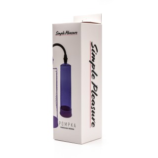 pompka próżniowa do powiększania penisa z gruszką duża fioletowa - Sim