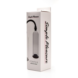 Simple Pleasure pompka próżniowa do powiększania penisa z tłokiem klas