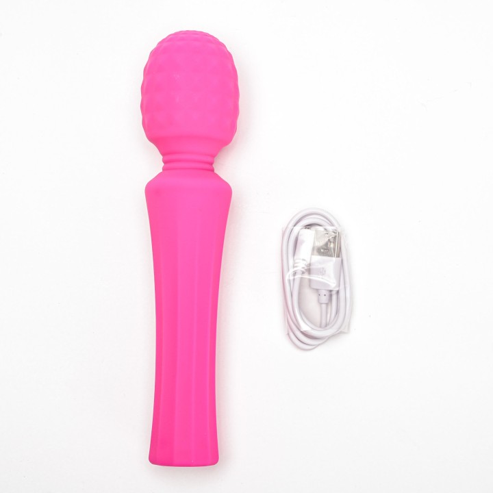 masażer kulowy magiczna różdżka ładowany usb różowy - Velvet Touch | T