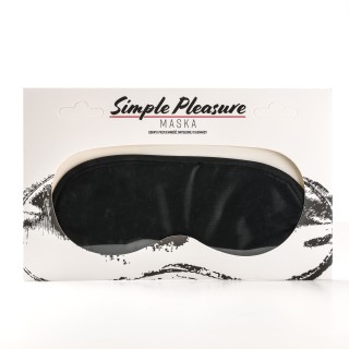 maska na oczy satynowa czarna - Simple Pleasure | Toy4Love