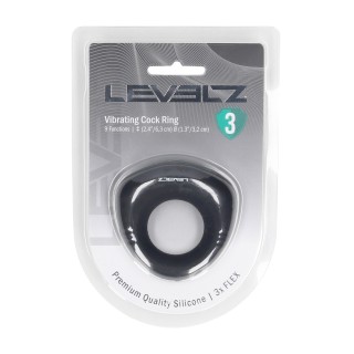 Sealed Liquid Silicone Vibrating Cockring - Black | Toy4Love