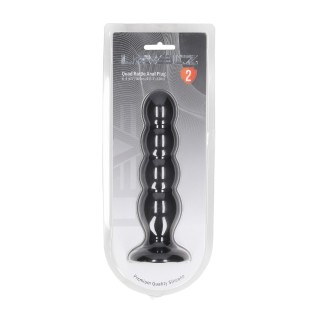 Quad Rattle Liquid Silicone Anal Plug - XL - Black - Levelz by Shots |