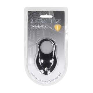 Silicone Training Cockring - L - Black | Toy4Love