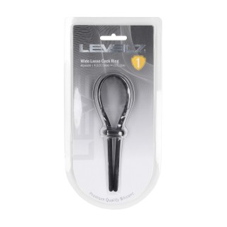 Wide Adjustable Silicone Lasso Cockring - 5mm - Black | Toy4Love