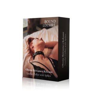 Obroża Skórzana z Kolcami | Toy4Love