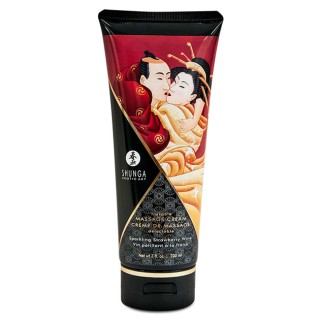 Shunga massage cream sparkling strawberry wine | Toy4Love