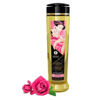 Shunga massage oil aphrodisia rose petals | Toy4Love