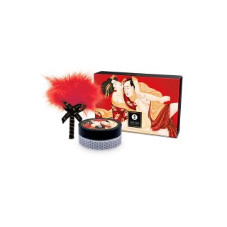 Shunga kissable massage powder sparkling strawberry wine | Toy4Love