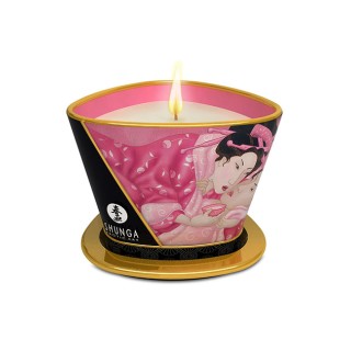 Shunga massage candle aphrodisia roses petals | Toy4Love