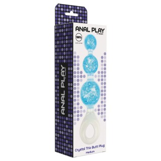Crystal Trio Butt Plug Medium - None | Toy4Love