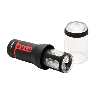 Auto Spin - Spinning and Thrusting Masturbator - Transparent/Black - C