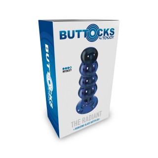 Buttocks Radiant Vibrating Glass Plug - ToyJoy | Toy4Love