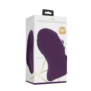 Hana - Pulse Wave Finger Vibrator - Purple | Toy4Love